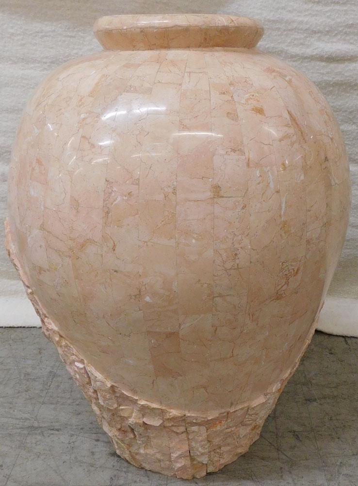 Large Marble Mosaic Style Vase (1 of 3)