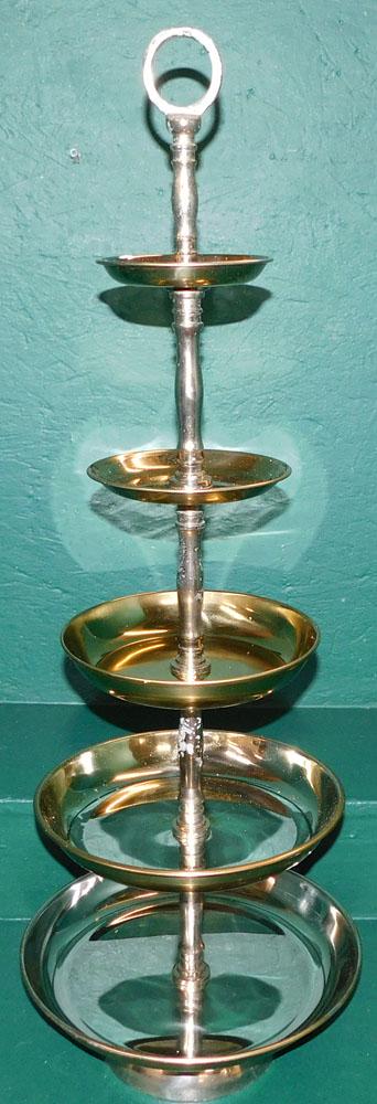 Silverplated 5 Tier Table Top Stand (1 of 4)