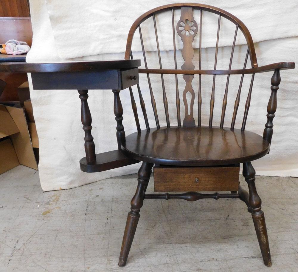 Cherry Windsor Style School Masters Desk Chair (1 of 3)