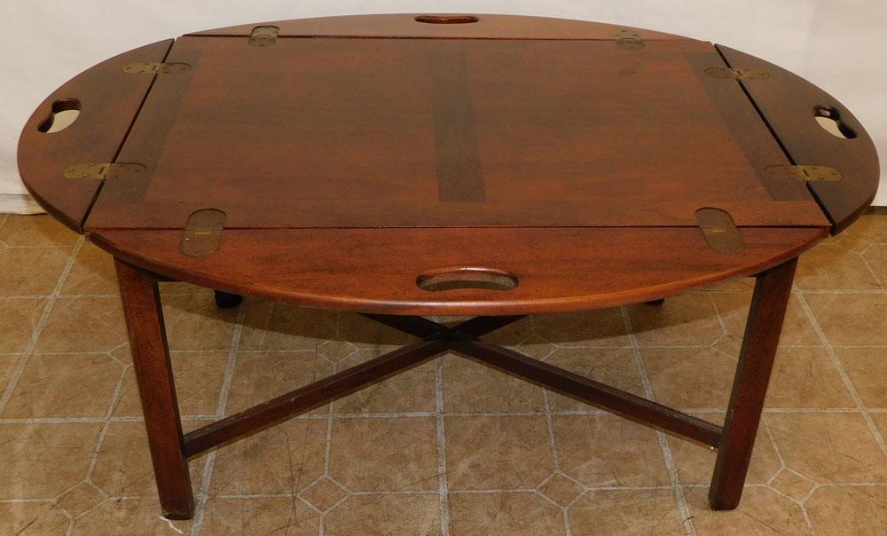 Mahogany Butlers Tray Top Coffee Table (1 of 5)