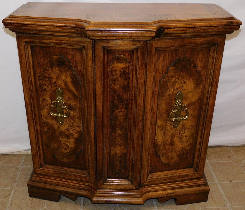 Burl Walnut 2 Door Console (1 of 4)