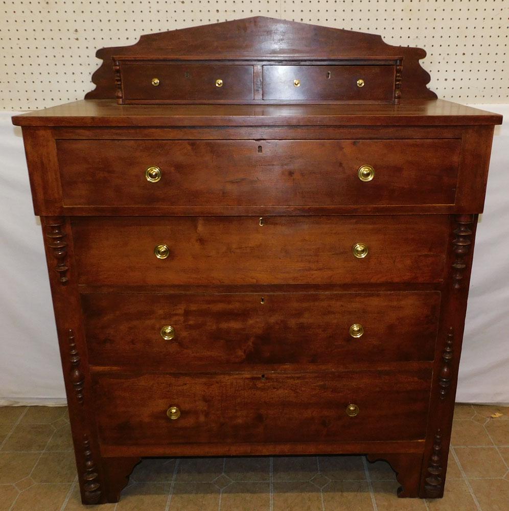 19th C Cherry 2/4 Drawer Chest (1 of 5)