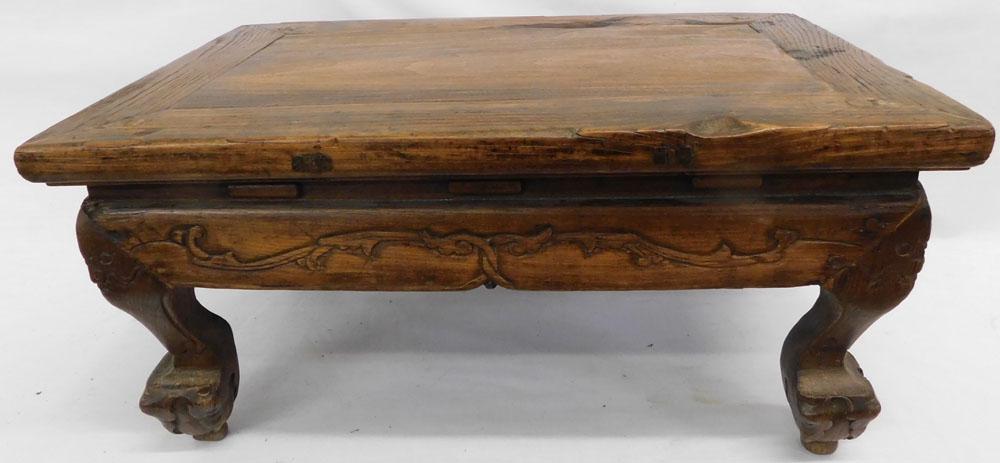 Wood Carved Oriental Foot Stool (1 of 4)