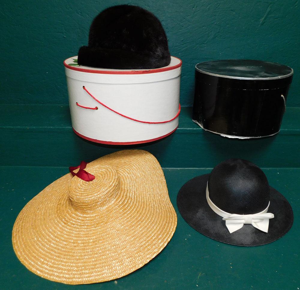 Three Ladies Hats W/ Boxes (1 of 3)