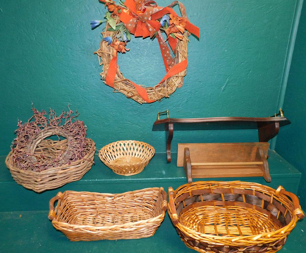 Lot Baskets: Lot Baskets. ALL DESCRIPTIONS AND ANY CONDITION STATEMENT GIVEN BY LANGSTON AUCTION GALLERY ARE STRICTLY OPINIONS AND LANGSTON'S SHALL HAVE NO RESPONSIBILITY FOR ERRORS OR OMISSIONS. THE ABSENCE OF A 