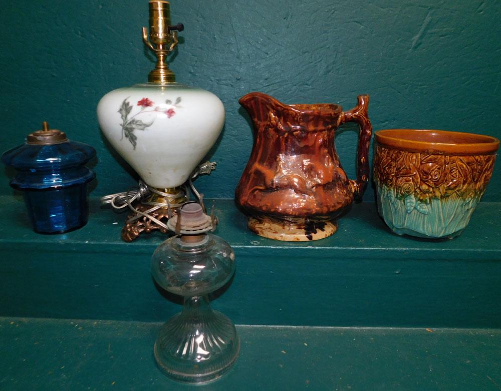 Lot Lamps - Bennington Pitcher (As Is) (1 of 2)