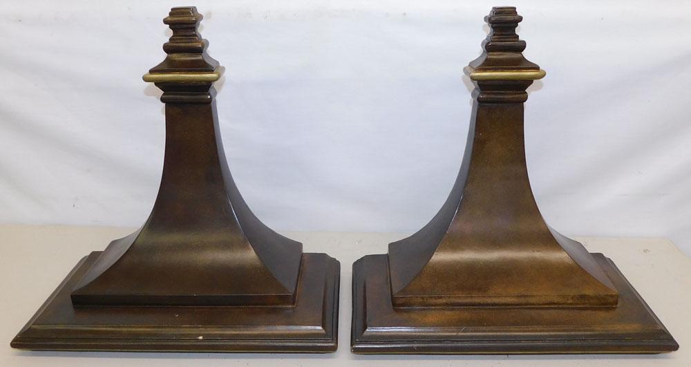 Pair of Painted Molded Gesso Wall Brackets (1 of 3)