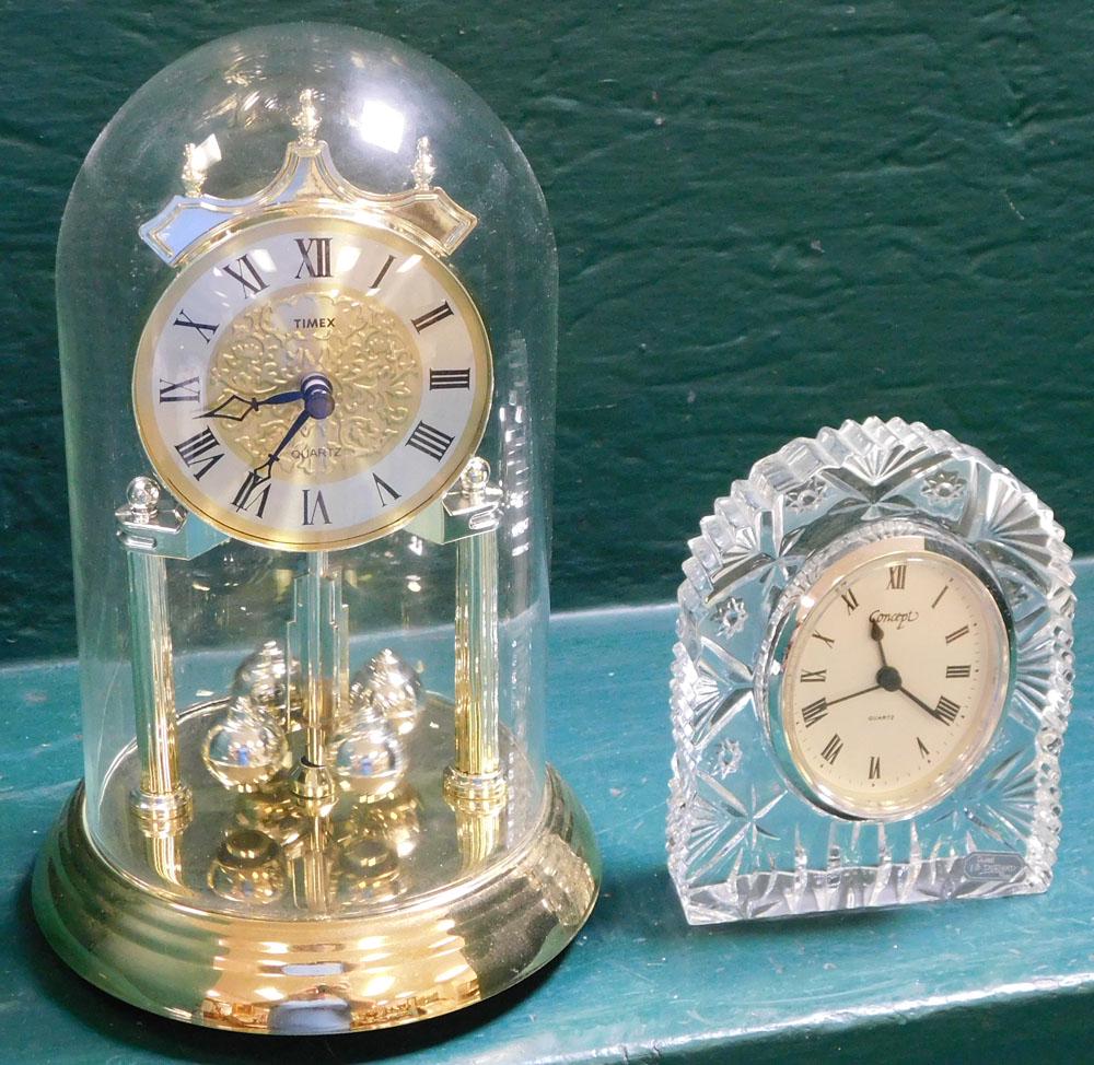 French Crystal Clock & Anniversary Clock (1 of 2)