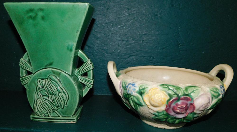 McCoy Vase & Weller 2 Handled Bowl (1 of 5)