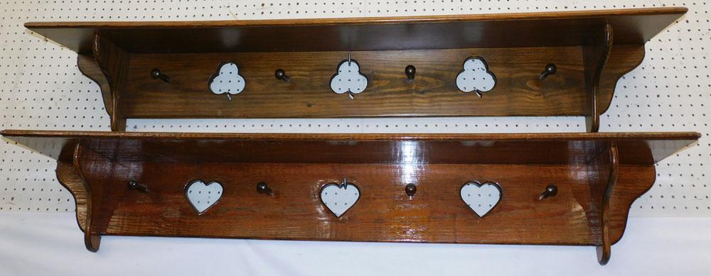 Two Pine Wall Coat Racks (1 of 4)