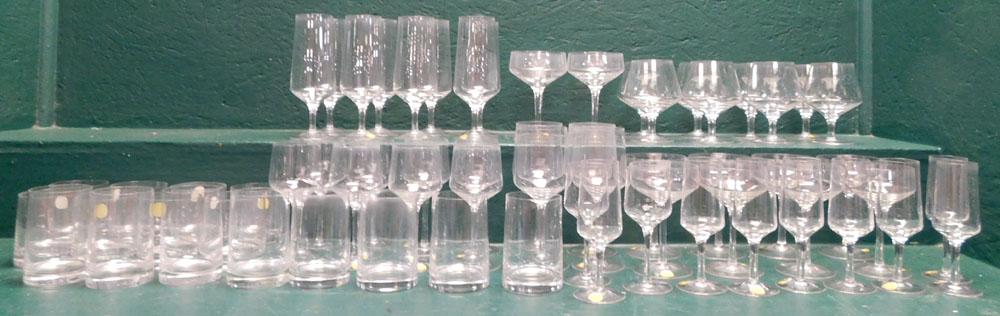 Lot of Clear Glass Stemware (1 of 4)