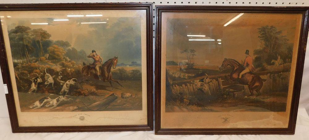 Pair of Hunt Scene Engravings (1 of 4)