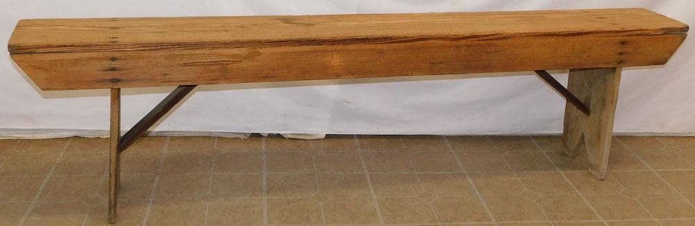 Antique Country Pine Bench (1 of 4)