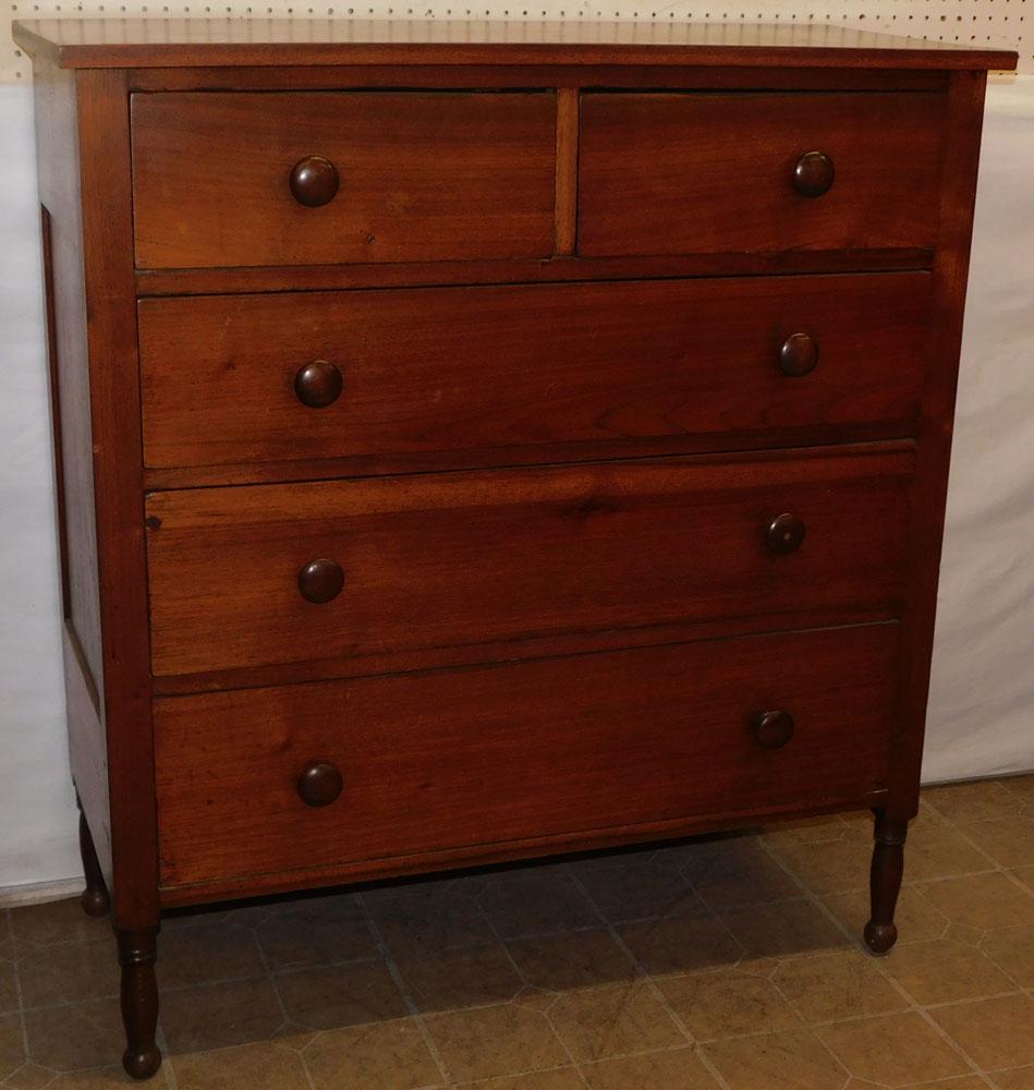 19th Century Southern Walnut 2/3 Sheraton Chest (1 of 6)