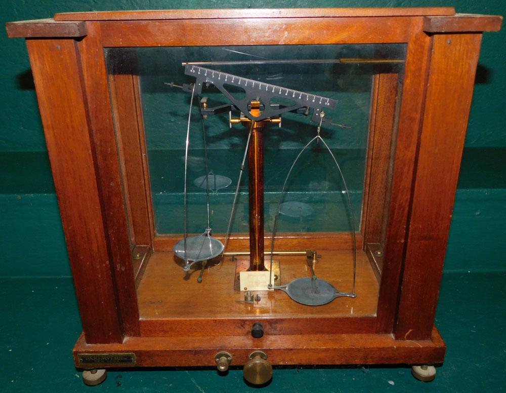 Antique Voland & Son New Rochelle, NY Scale in Case (1 of 5)