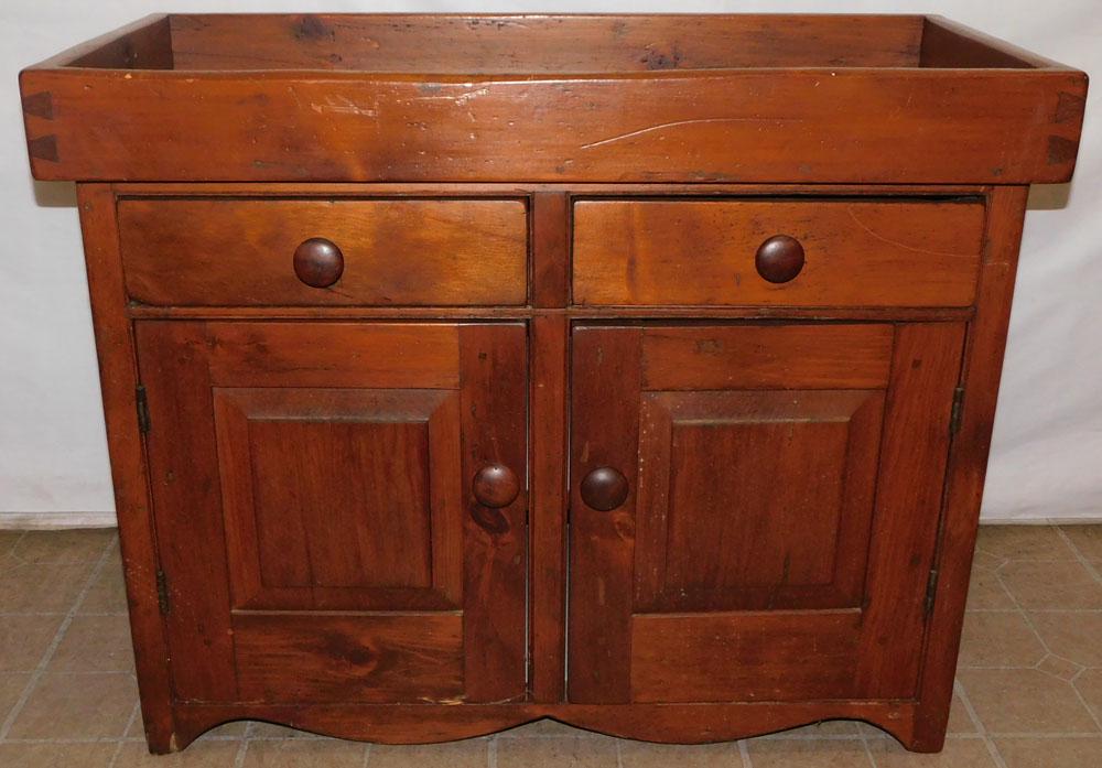 Antique Primitive Pine Dry Sink (1 of 7)