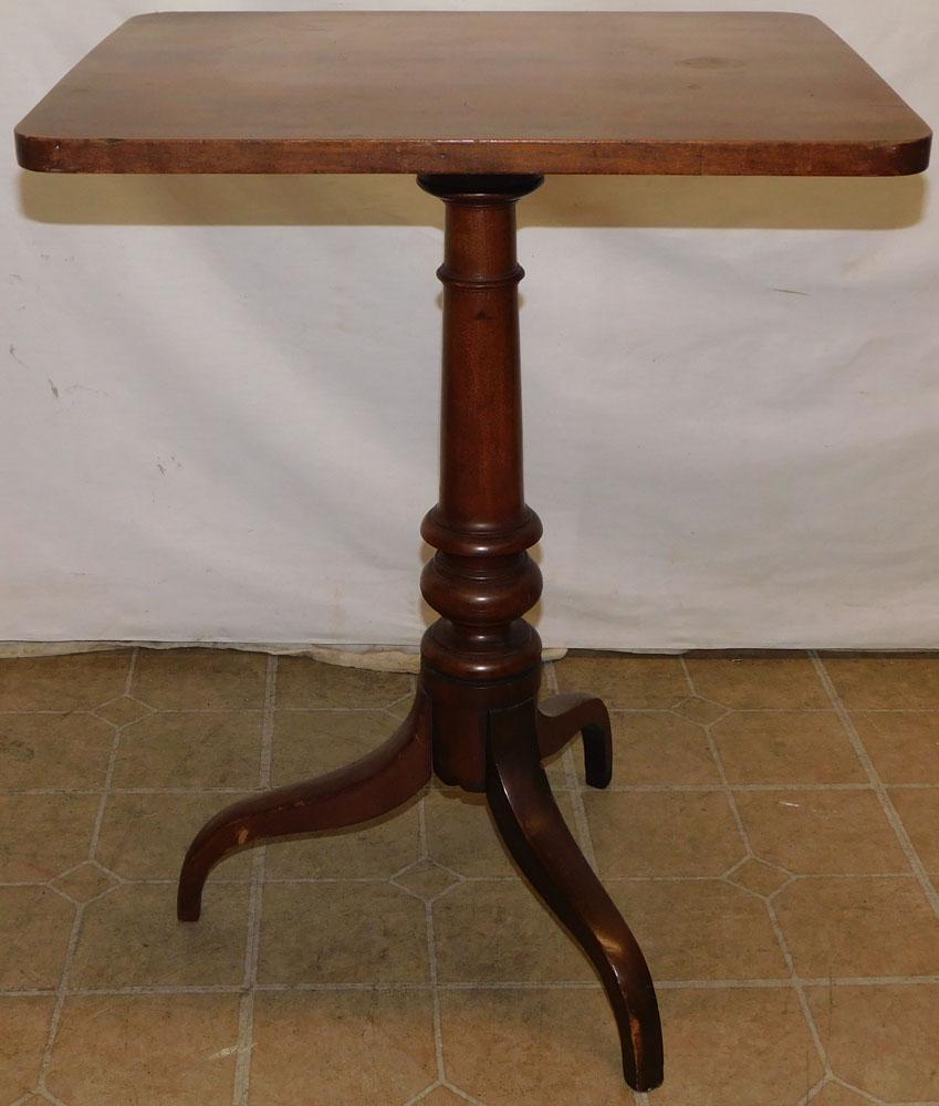 19th Century Walnut Tilt Top Candlestand (1 of 4)