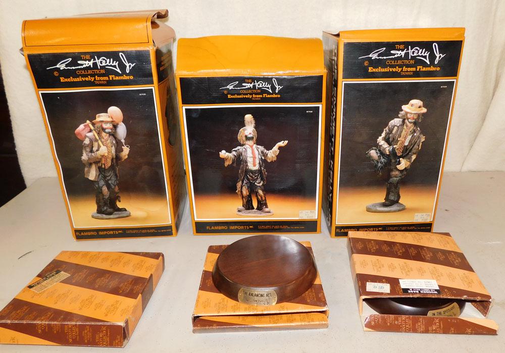 Three Emmet Kelly Jr. Clown Figurines (1 of 6)