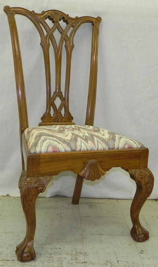 Robert Morris style Chippendale chair.: Robert Morris style Chippendale chair.