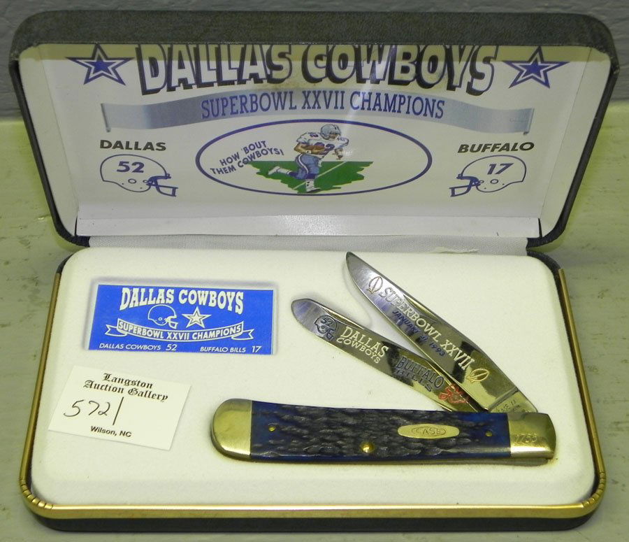 572 Case Dallas Cowboys Super Bowl XXVII 93 knife.