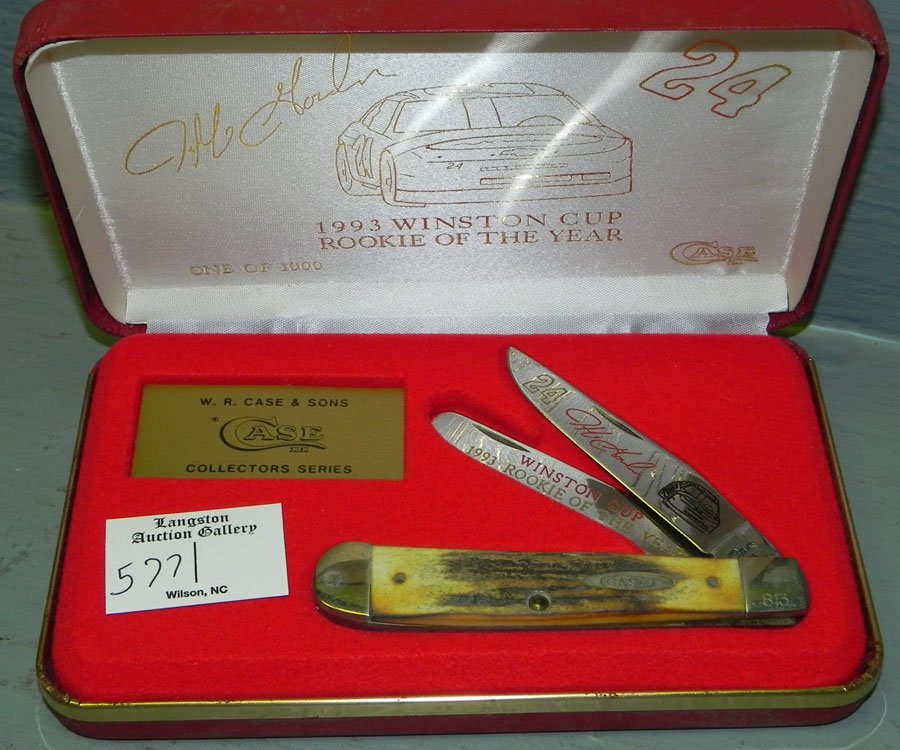 Case Jeff Gordon Rookie of the Year '93 knife.: Case Jeff Gordon Rookie of the Year '93 Commemorative knife. #013/1000