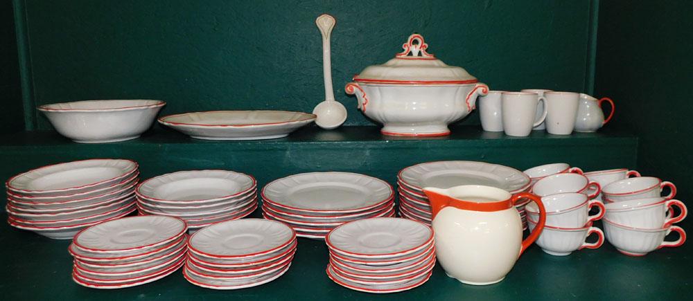 30 Pc Painted Italian Dinner Set (1 of 4)