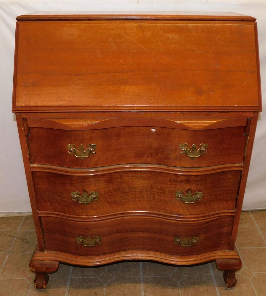 Walnut Childs Slant Front Desk (1 of 5)