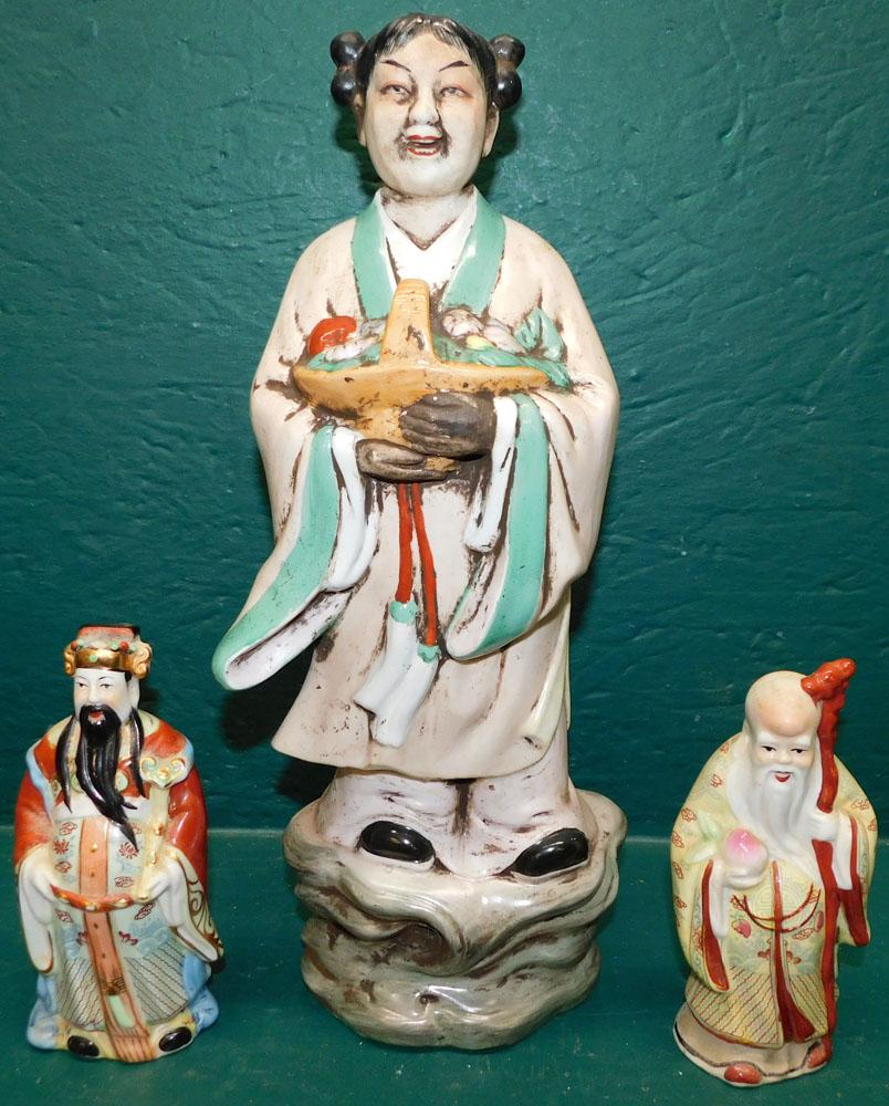 Three Oriental Porcelain Figures (1 of 5)