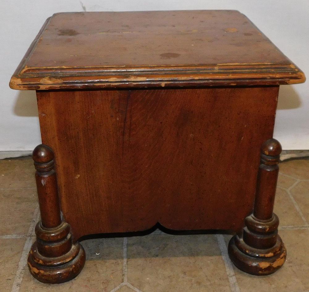 Antique Walnut Stool (1 of 3)