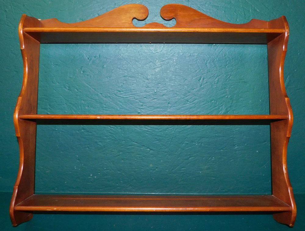 Cherry Wall Plate Rack (1 of 2)