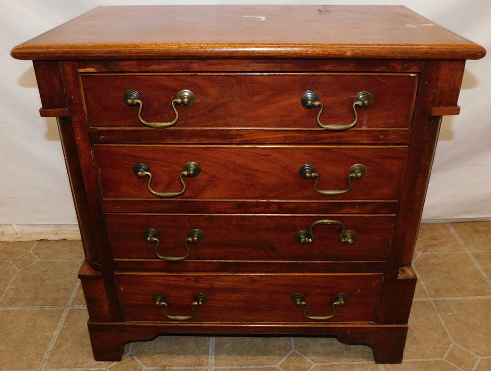Antique Mahogany Diminutive Four Drawer Chest (1 of 5)