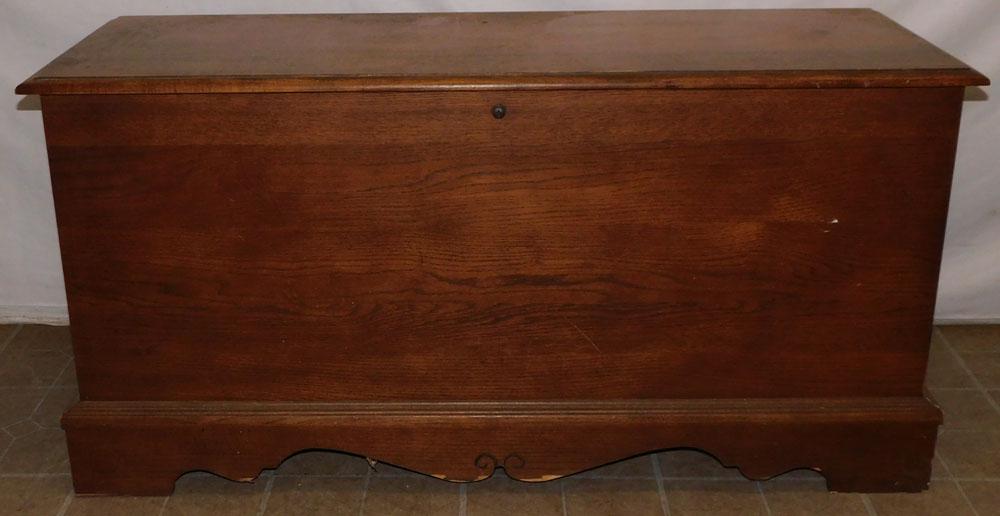 Oak Cedar Lined Blanket Chest By Lane (1 of 5)