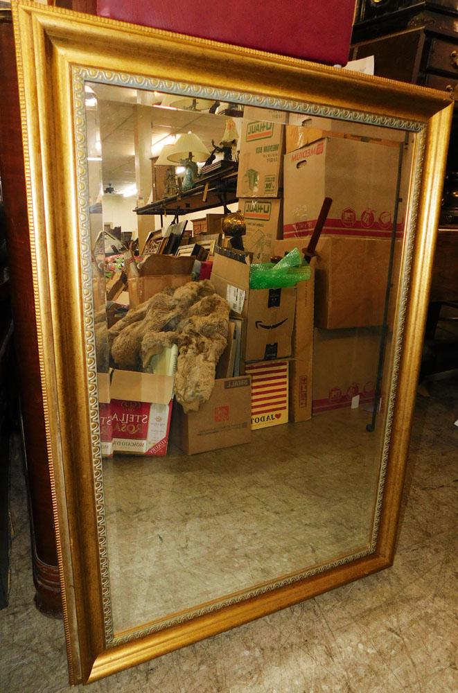 Gilded Framed Beveled Mirror (1 of 3)