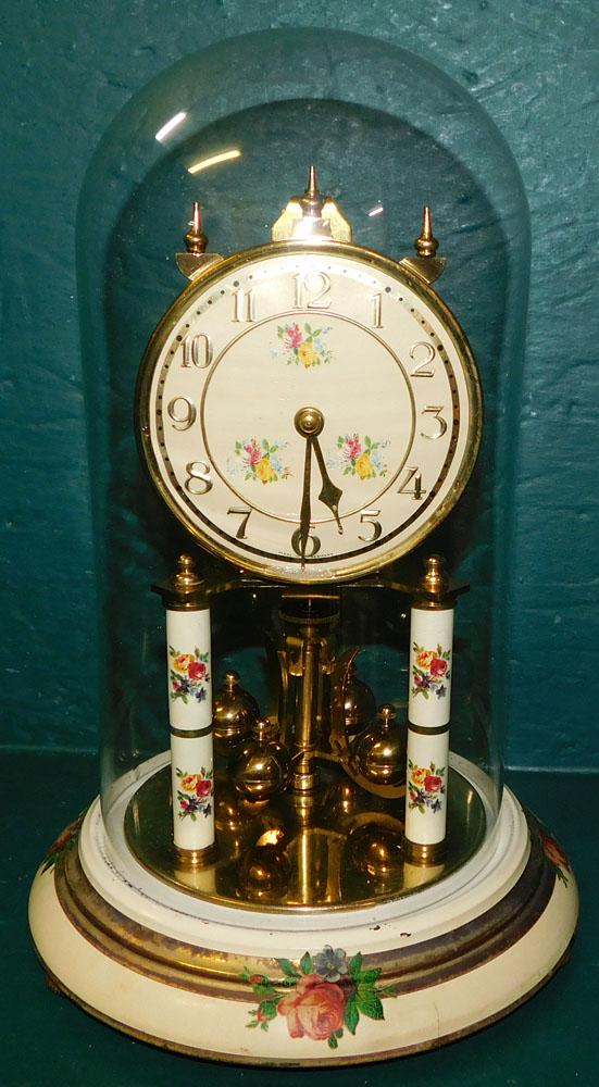 Paint Decorated German Anniversary Clock (1 of 4)
