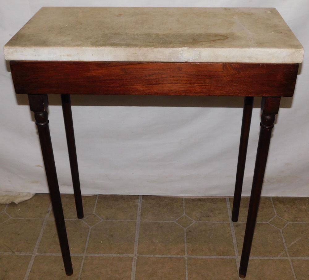 Small Marble Top Console (1 of 2)