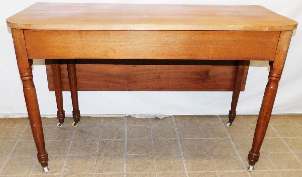 19th C Walnut Drop Leaf Console (1 of 4)