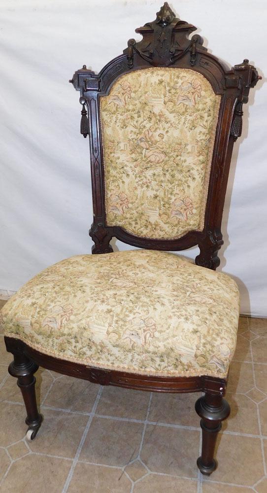 Victorian Walnut Side Chair (1 of 3)