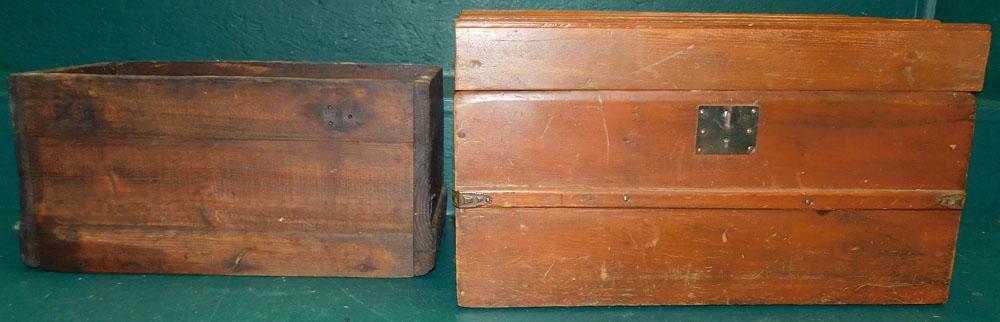 Antique Doll Trunk & Pine Measuring Box (1 of 4)