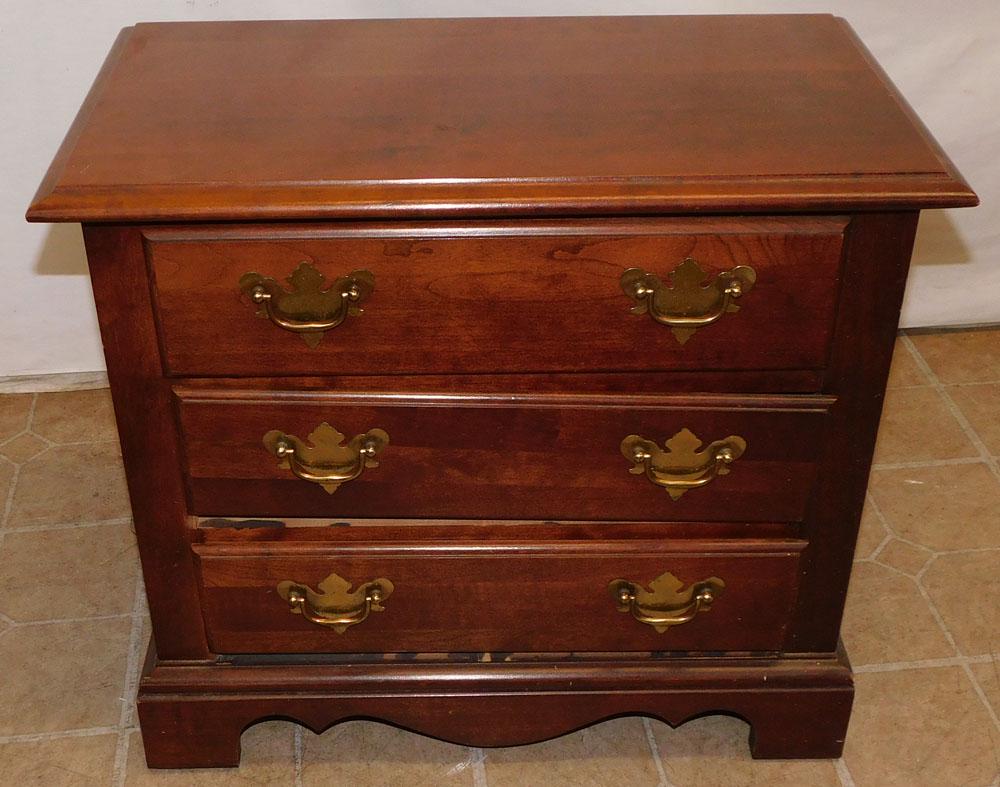 Cherry Three Drawer Diminutive Chest By Broyhill (1 of 5)