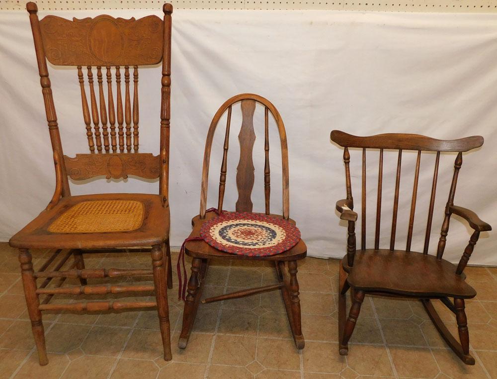 Two Antique Childs Rockers (1 of 2)