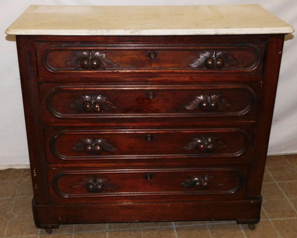 Victorian Marble Top Chest (1 of 6)