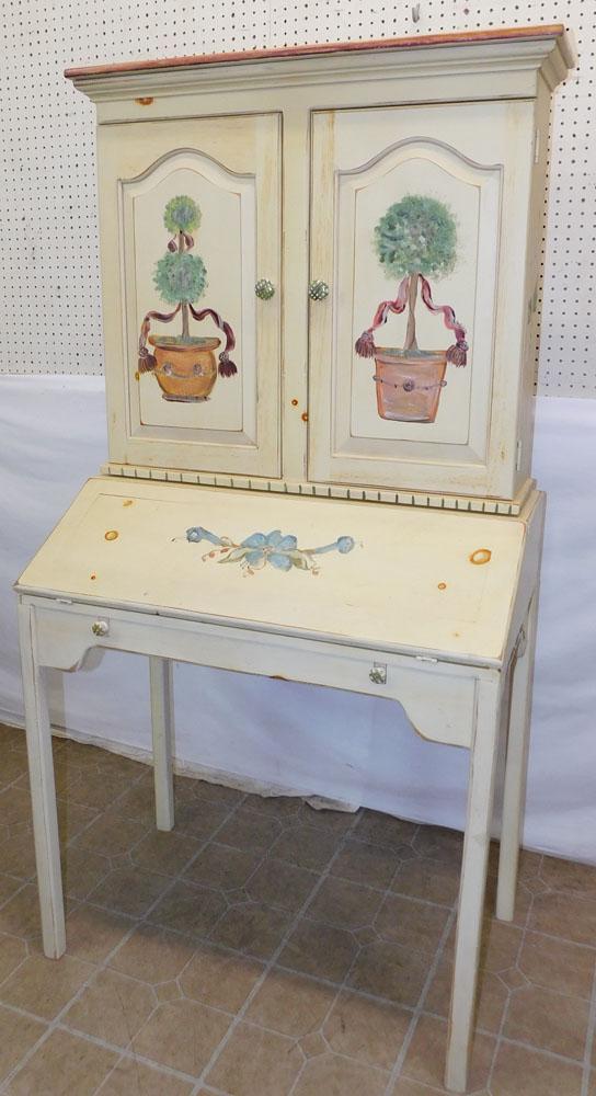 Painted Pine Two Part Secretary (1 of 5)