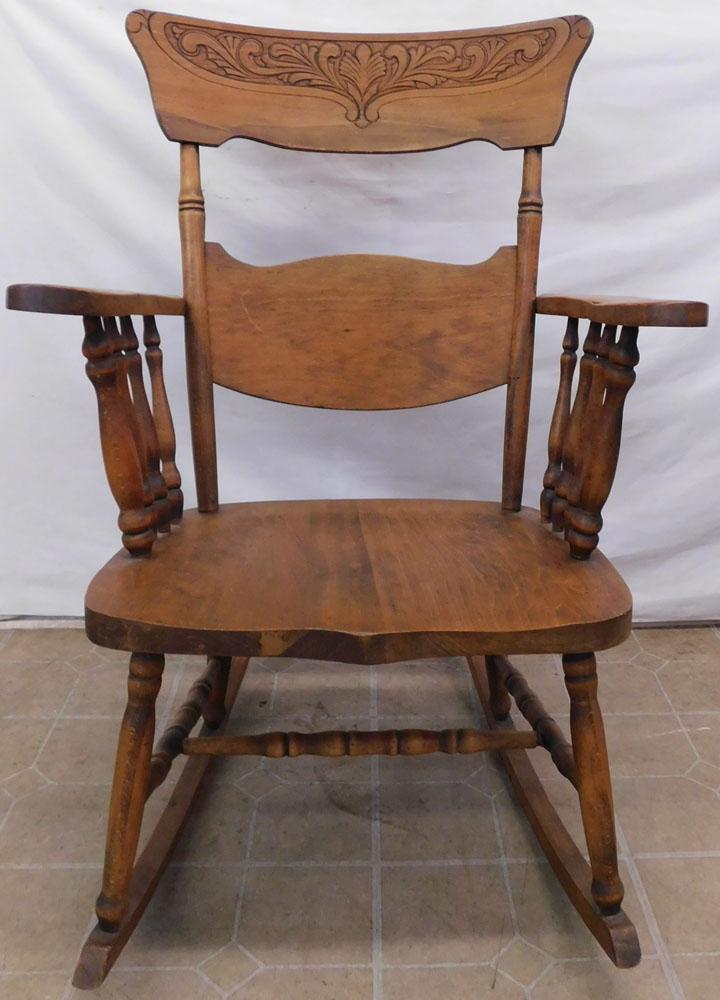 Antique Walnut Rocker (1 of 5)