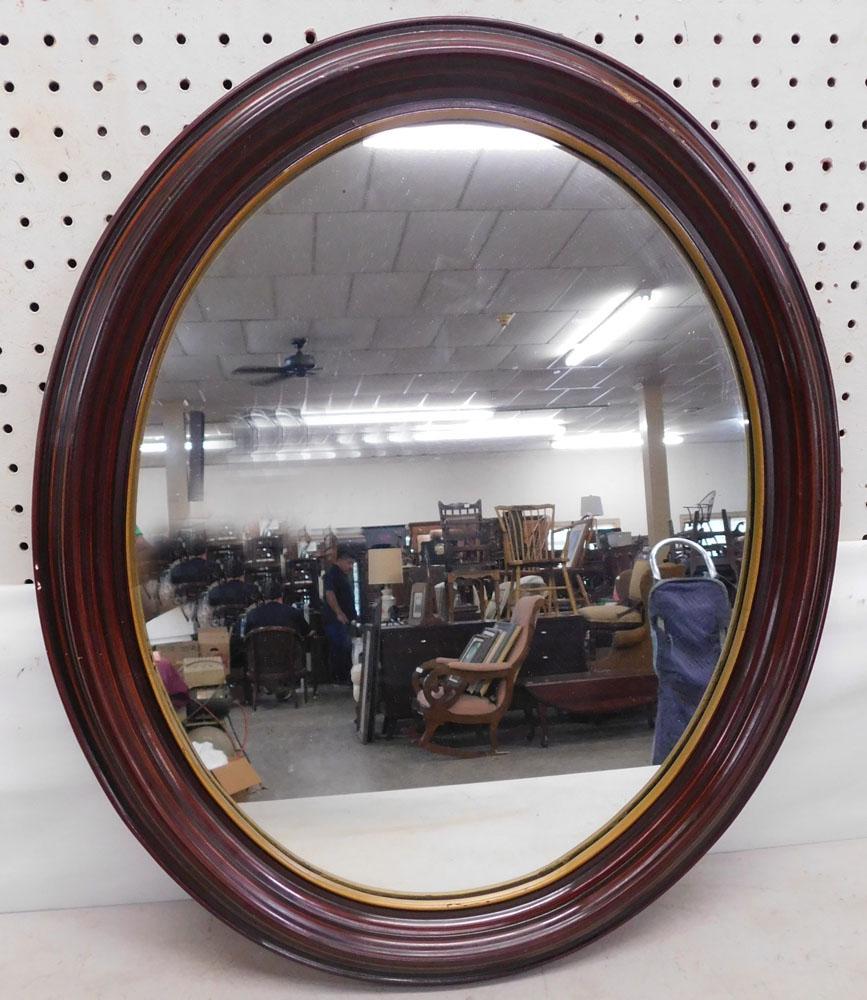 Oval Framed Mirror (1 of 1)