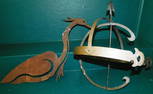 Metal Crane Cut Out & Armillary Sphere Sundial