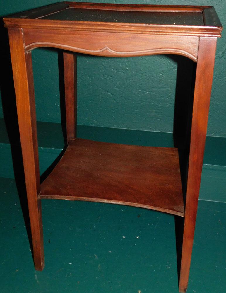 Mahogany 2 Tier Side Table (1 of 2)