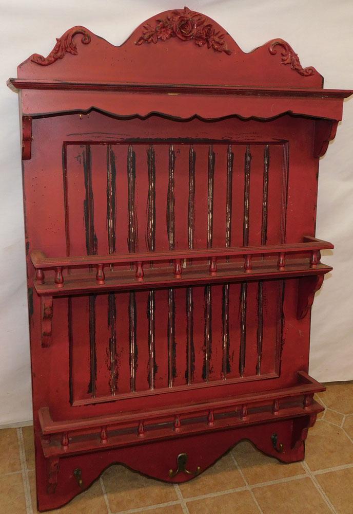 Painted Wall Plate Rack (1 of 4)