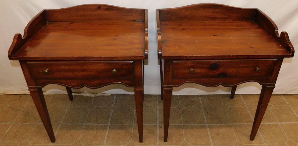 Pair Pine Night Stands (1 of 4)
