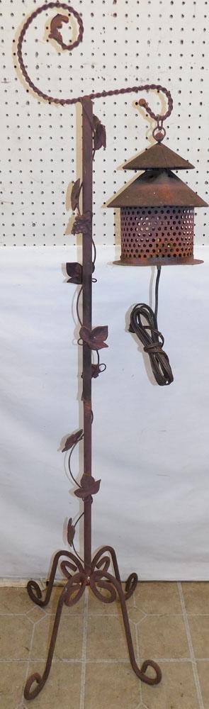 Painted Wrought Iron Out Door Lantern (1 of 3)