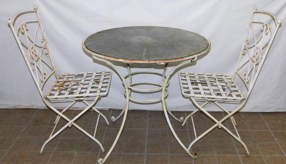 3 Pc Painted Metal Patio Furniture (1 of 3)
